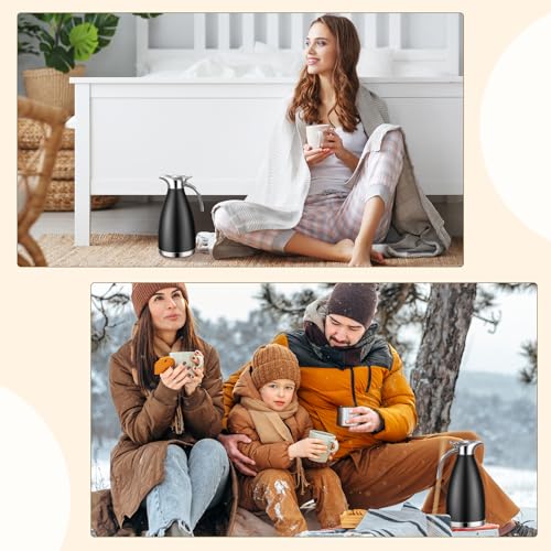 2 Pcs 68oz Thermal Coffee Carafe for Keeping Hot (2 Count)