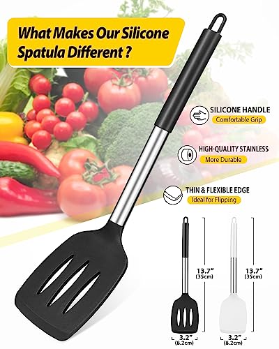 Pack of 2 Silicone Solid Turner (2 Count)