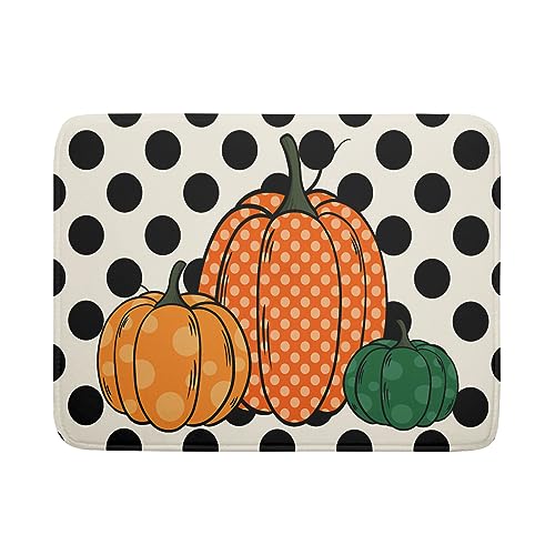 Autumn Pumpkin Dish Drying Mat for Kitchen Counter