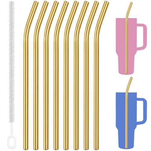 8PCS Stainless Steel Straws Fit for 40oz Stanley Tumblers (8 Count)
