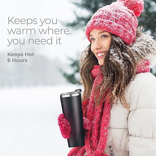 22 oz Insulated Coffee Tumbler with Leakproof Lid