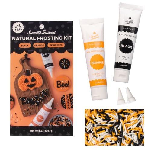 Dye Free Halloween Frosting Kit with Sprinkles
