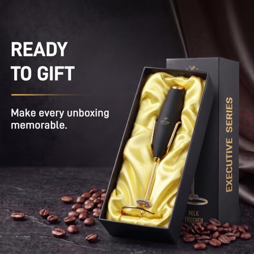 Powerful Milk Frother Wand With Duracell Batteries