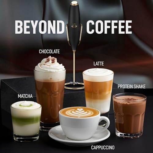 Powerful Milk Frother Wand With Duracell Batteries