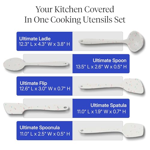 Get It Right 5 Piece Silicone Kitchen Utensils Set (5 Count)