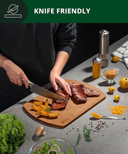 Wooden Cutting Boards for Kitchen Meal Prep & Serving (2 Count)