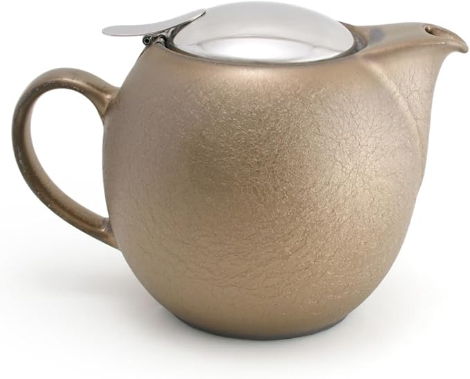 Zero Japan BBN-04 AGO Universal Teapot for 5 People, Antique Gold