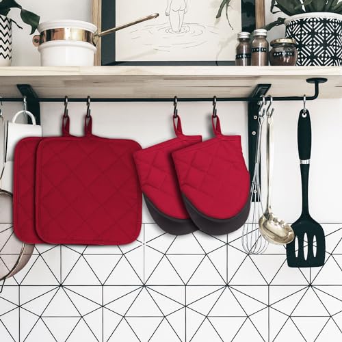 Oven Mitts and Pot Holders Set (4.2 Count)