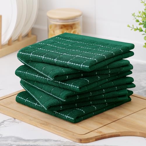 100% Cotton Terry Kitchen Dish Cloths (12 Count)