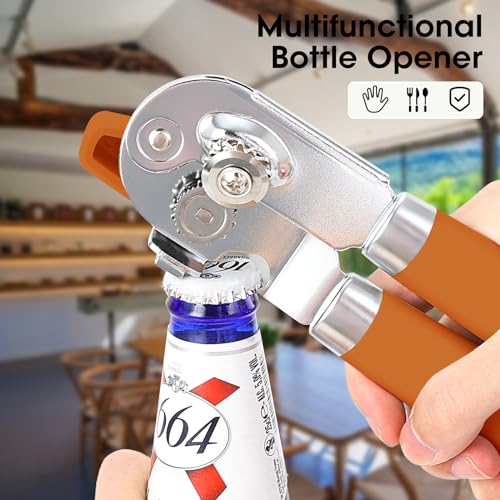Heavy Duty Hand Can Opener Manual with Magnet Lid Remover
