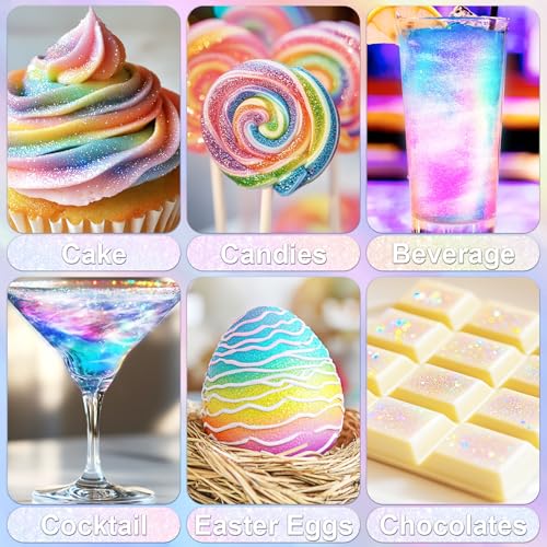 Iridescent Rainbow Edible Glitter