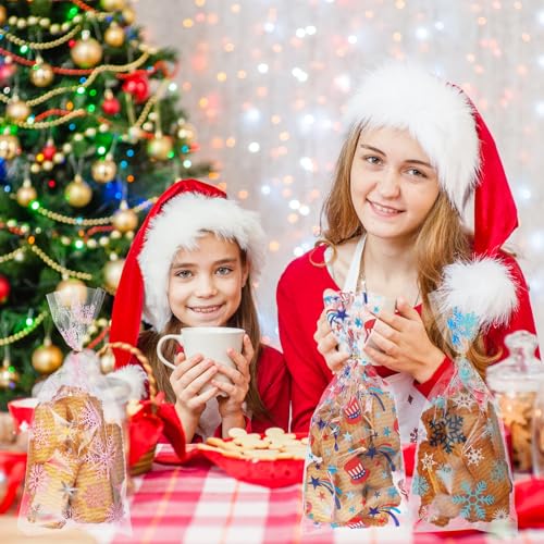 100pcs Snowflake Treat Bags (100 Count)