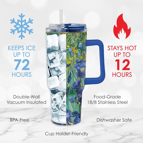 18 8 Stainless Steel Insulated Water Tumbler with Straw