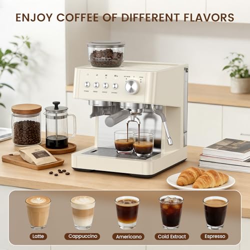 20 Bar Espresso Machine with Grinder