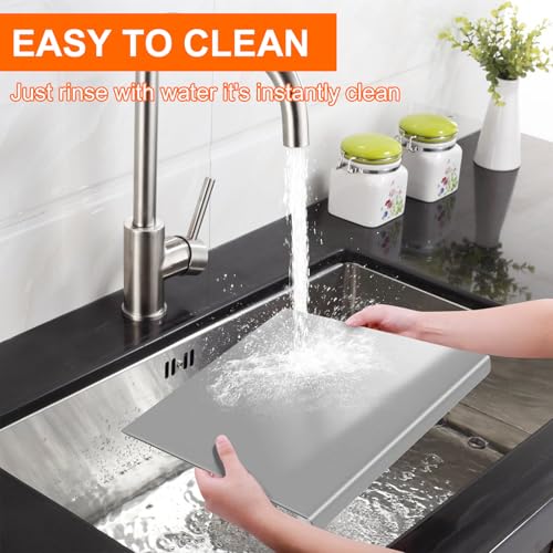 Stainless Steel Counter Cutting Board for Kitchen (2 Count)