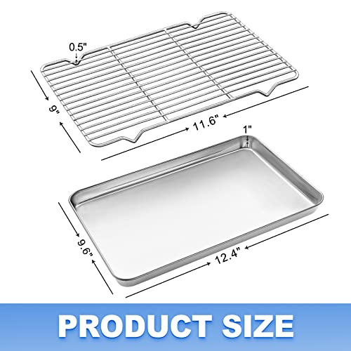 Baking Sheet with Wire Rack Set