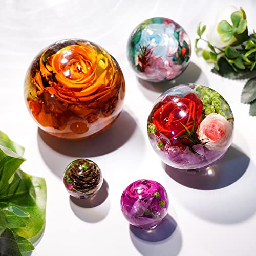 9 Pcs Sphere Silicone Molds for Resin