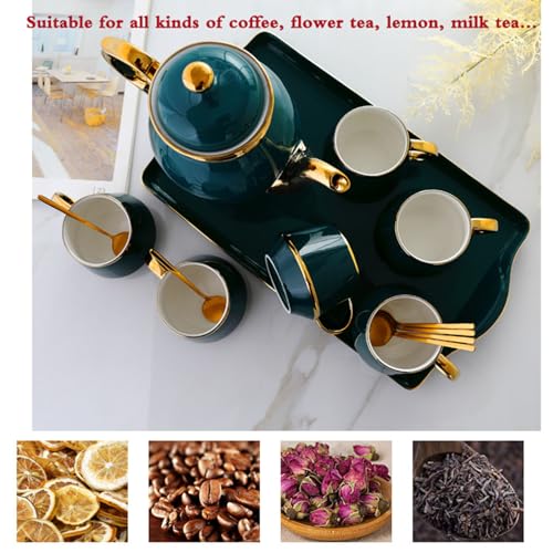 Tea Cups and Tray Set of 14 Pieces