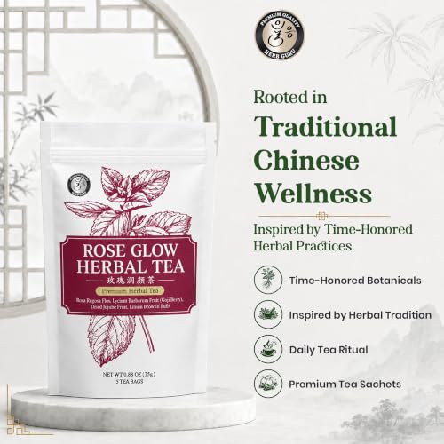 Beauty Glow Stress Relief & Relaxation Traditional Chinese Herbal Tea for Modern Wellness