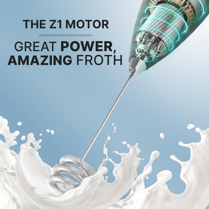Zulay Powerful Milk Frother for Coffee with Upgraded Titanium Motor