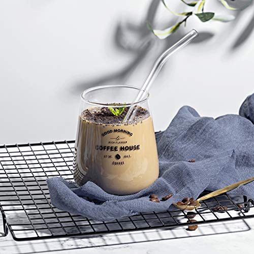12 Pack Reusable Glass Straw (12 Count)