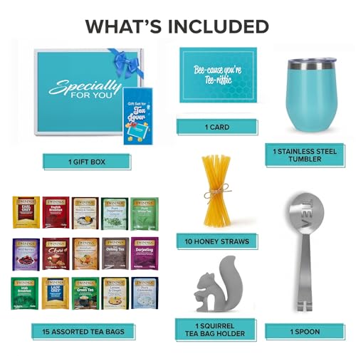 Tea Tumbler Gift Set for Women (28 Count)