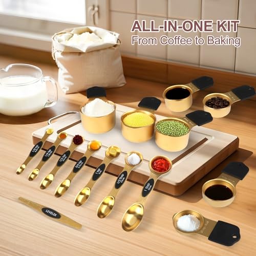 16 Piece Magnetic Measuring Cups and Spoons Set