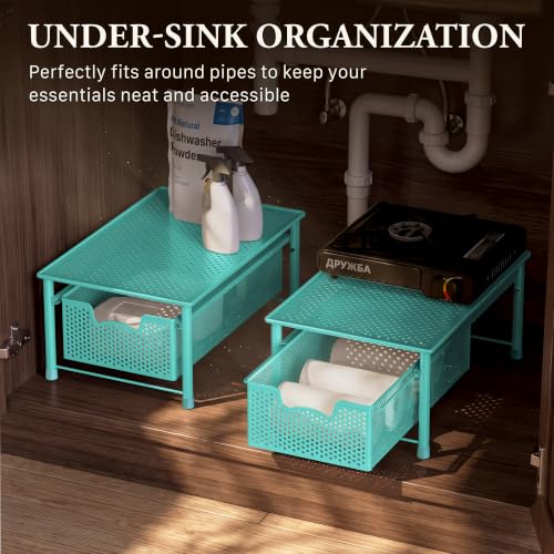 Stackable Cabinet Basket Drawer Organizer