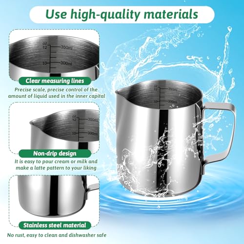 4 Pcs Milk Frothing Pitchers