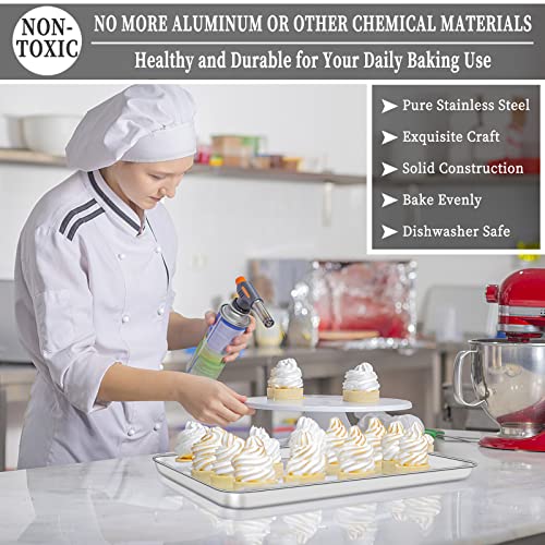 Baking Sheet with Rack Set [2 Sheets + 2 Racks]