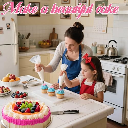 Reusable Piping Bags and Tips Set