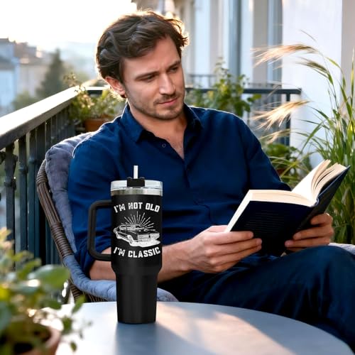 Dad I'm Not Old 40 oz Tumbler with Handle