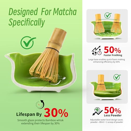 7 PCS Green Matcha Whisk Set