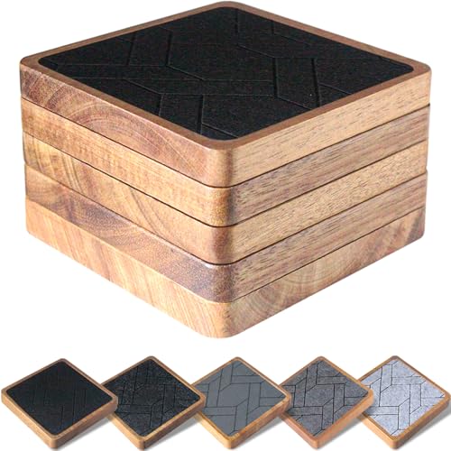 5 Pack Coasters for Drinks Absorbent