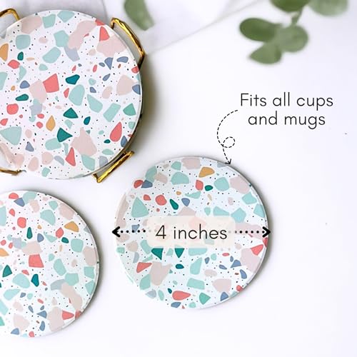 Terrazzo Coasters Set of 6 (6 Count)