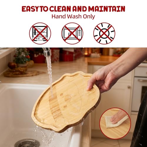 Christmas Bamboo Serving Platter