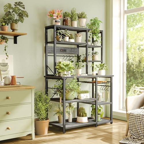 Large Bakers Rack with Power Outlets (22 Count)