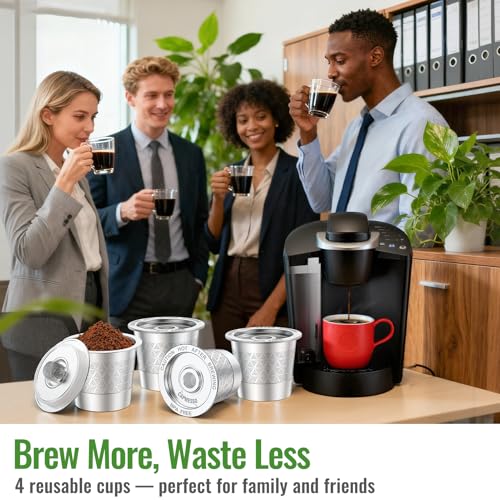 Reusable K Cups for Keurig 1.0 (4 Count)