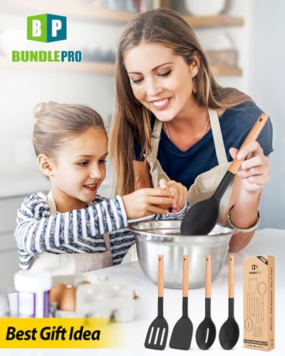 Pack of 4 Silicone Cooking Utensils Set (4 Count)