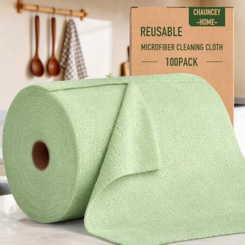 Microfiber Cleaning Cloth Roll (100 Count)
