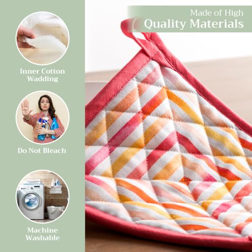 Pot Holders 100% Cotton Potholders (2 Count)