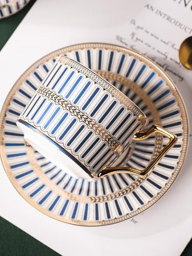Bone China Cups & Saucers Set of 2 (2 Count)