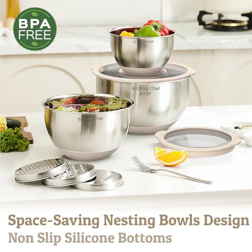 Mixing Bowles Set with Lids Set (8 Count)