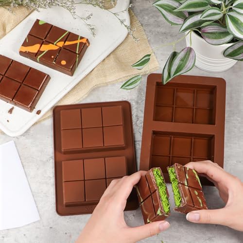 Deep Mini Sized Chocolate Bar Mold with 1 Scraper