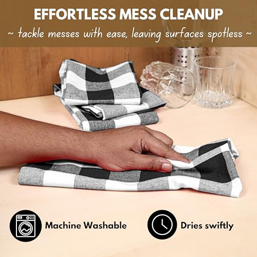 12 Pack Kitchen Towel with Hanging Loop 16x26 inches (12 Count)