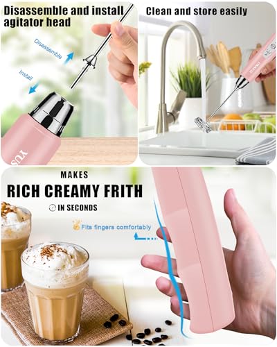 Handheld Milk Frother Wand for Coffee