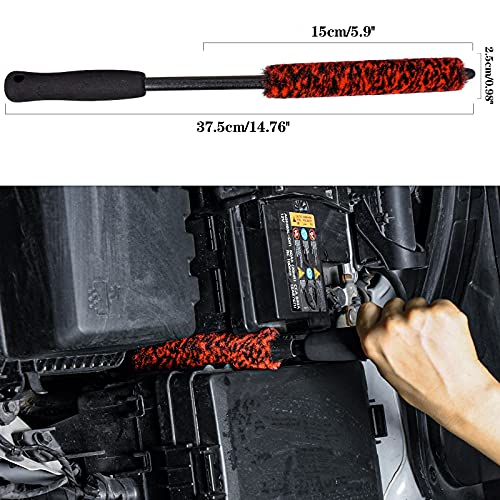 3 Pcs Soft Wheel Brushes for Cleaning Wheels Kit