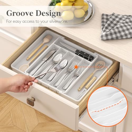 Expandable Silverware Drawer Organizer
