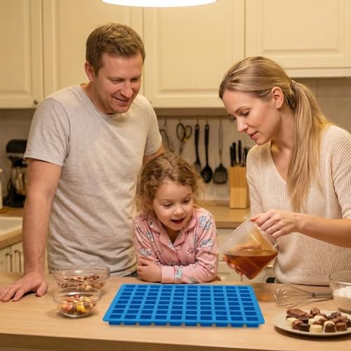252 Cavity Square Silicone Candy Molds (2 Count)