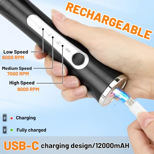Milk Frother USB C Rechargeable New Upgraded Handheld Frother Wand with 2 304 Stainless Whisks 1 Stand